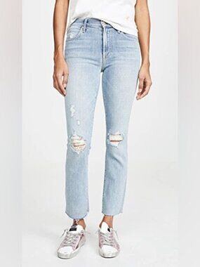 MOTHER‎ The Rascal Ankle Snippet Mid Rise Straight Leg Jeans - 30"